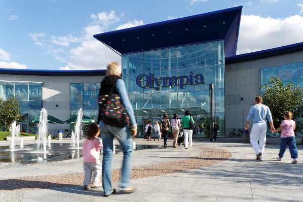Olympia shopping center in Brno