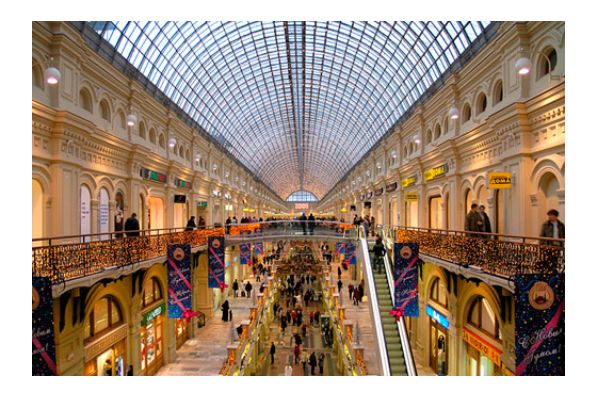 Moscow shopping area