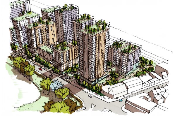 Weston and Tesco plan 1400 new homes in East London (GB)