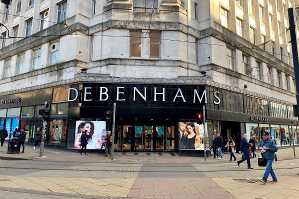 Debenhams store closures put 1,200 jobs at risk (GB)