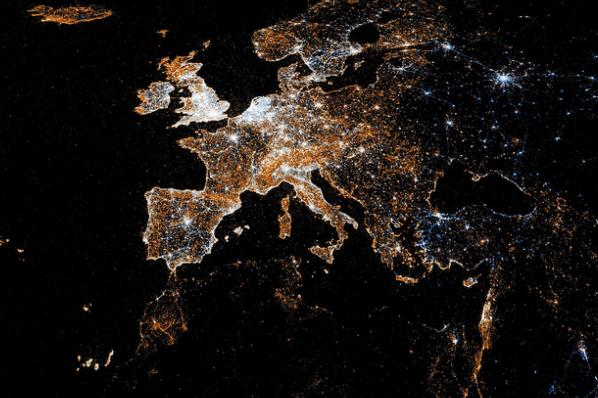 europe night image |© Eric Fischer 