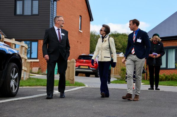 The Princess Royal opens rural housing scheme in Kent (GB)