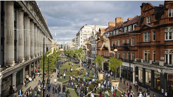 Oxford Street goes traffic-free from 26 October as London bets €176m on its most famous shopping street