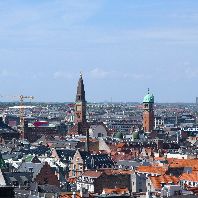 Rooftop view of Copenhagen