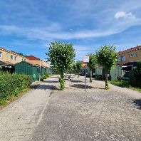 Residential units in Frederiksvaerk in North Zealand, Denmark